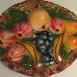 Chalkware (plaster fruit) 1950's